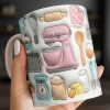 Sophia Baking Essentials Design - Personalized Custom Coffee Mug - HOB008_MG Sophia Baking Essentials Design - Personalized Custom Coffee Mug - HOB008_MG