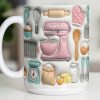 Sophia Baking Essentials Design - Personalized Custom Coffee Mug - HOB008_MG Sophia Baking Essentials Design - Personalized Custom Coffee Mug - HOB008_MG
