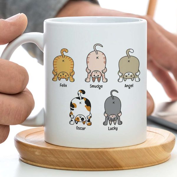 Sorry For Kissing You After Licking Our Butts, Personalized Coffee Mug, Funny Cat Dad Mug, Father's Day Gift For Cat Dad Sorry For Kissing You After Licking Our Butts, Personalized Coffee Mug, Funny Cat Dad Mug, Father's Day Gift For Cat Dad