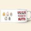 Sorry For Kissing You After Licking Our Butts, Personalized Coffee Mug, Funny Cat Dad Mug, Father's Day Gift For Cat Dad Sorry For Kissing You After Licking Our Butts, Personalized Coffee Mug, Funny Cat Dad Mug, Father's Day Gift For Cat Dad