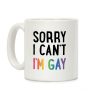 Sorry I Can't I'm Gay Coffee Mug Sorry I Can't I'm Gay Coffee Mug