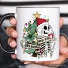 Sorta Merry Christmas Skeleton Personalized Mug, Sarcastic Holiday Gift with Custom Name Sorta Merry Christmas Skeleton Personalized Mug, Sarcastic Holiday Gift with Custom Name