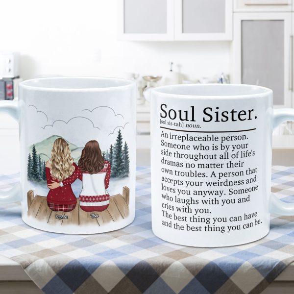 Soul Sister An Irreplacable Person - Personalized Mug - Christmas Gift For Friends, Best Friends, Besties Soul Sister An Irreplacable Person - Personalized Mug - Christmas Gift For Friends, Best Friends, Besties