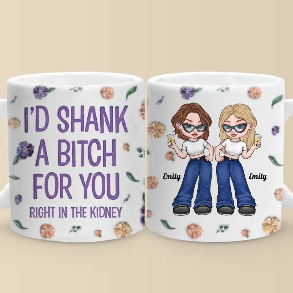 Soul Sisters, Always - Bestie Personalized Custom 3D Inflated Effect Printed Mug - Gift For Best Friends, BFF, Sisters Soul Sisters, Always - Bestie Personalized Custom 3D Inflated Effect Printed Mug - Gift For Best Friends, BFF, Sisters