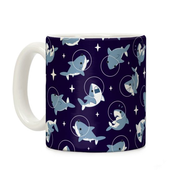 Space Shark Pattern Coffee Mug Space Shark Pattern Coffee Mug