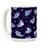 Space Shark Pattern Coffee Mug Space Shark Pattern Coffee Mug