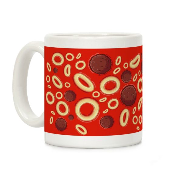 Spaghettios With Meatballs Pattern Coffee Mug Spaghettios With Meatballs Pattern Coffee Mug
