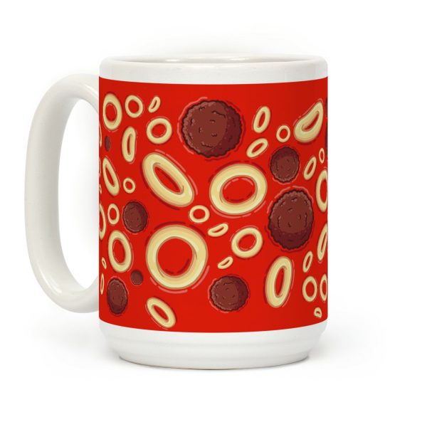 Spaghettios With Meatballs Pattern Coffee Mug Spaghettios With Meatballs Pattern Coffee Mug