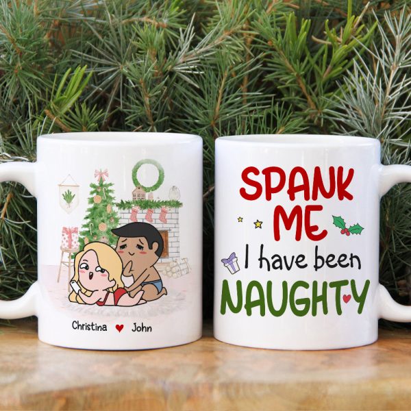 Spank Me, Couple Gift, Personalized Mug, Naughty Couple Mug, Christmas Gift