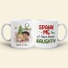 Spank Me, Couple Gift, Personalized Mug, Naughty Couple Mug, Christmas Gift