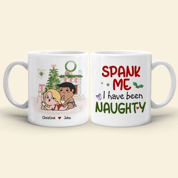 Spank Me, Couple Gift, Personalized Mug, Naughty Couple Mug, Christmas Gift