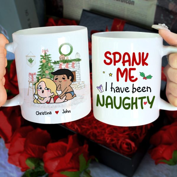 Spank Me, Couple Gift, Personalized Mug, Naughty Couple Mug, Christmas Gift