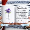 Special Love Message For Granddaughter With Beautiful Flowers - Personalized Custom Coffee Mug - GDT087_MG Special Love Message For Granddaughter With Beautiful Flowers - Personalized Custom Coffee Mug - GDT087_MG