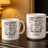 Special Mug To My Bestie Featuring Cupcake and Hearts - Personalized Custom Coffee Mug - BST471_MG