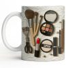 Specially Designed Makeup Lover's Mug With Lipstick And Brushes - Personalized Custom Coffee Mug - HOB006_MG Specially Designed Makeup Lover's Mug With Lipstick And Brushes - Personalized Custom Coffee Mug - HOB006_MG