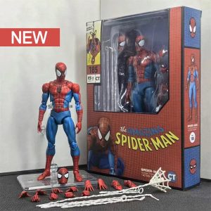 Spiderman Mafex 185 Classic Costume Anime Figure