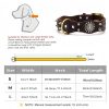Spiked Studded Dog Collar with Traction Rope Adjustable Fit