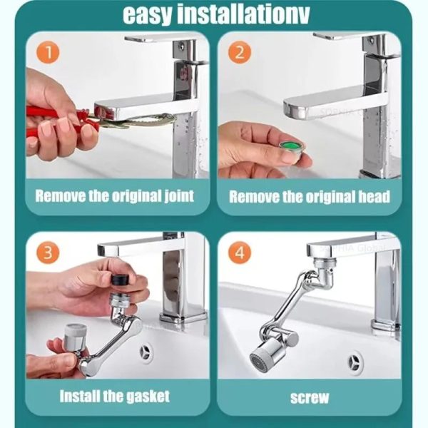 Splash Filter 1080 Degree Rotation Faucet Splash Filter 1080 Degree Rotation Faucet