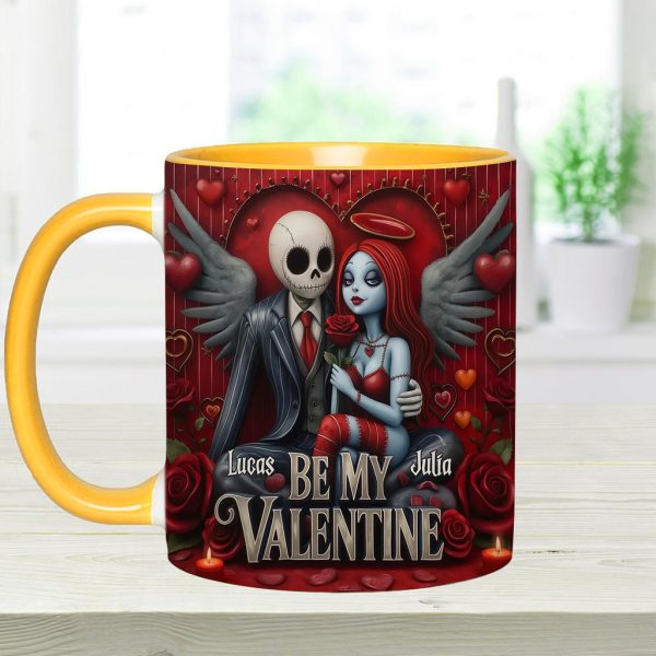 Spooky Be My Valentine - Personalized Accent Mug - Gift For Couples, Movie Fans | NL122 Spooky Be My Valentine - Personalized Accent Mug - Gift For Couples, Movie Fans | NL122