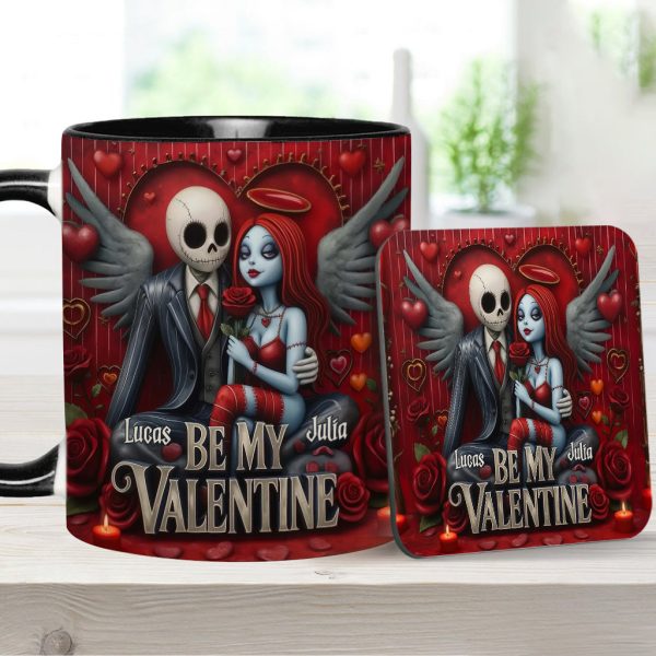 Spooky Be My Valentine - Personalized Accent Mug - Gift For Couples, Movie Fans | NL122 Spooky Be My Valentine - Personalized Accent Mug - Gift For Couples, Movie Fans | NL122