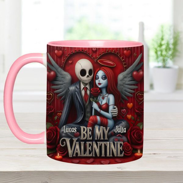 Spooky Be My Valentine - Personalized Accent Mug - Gift For Couples, Movie Fans | NL122 Spooky Be My Valentine - Personalized Accent Mug - Gift For Couples, Movie Fans | NL122
