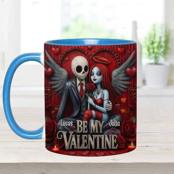 Spooky Be My Valentine - Personalized Accent Mug - Gift For Couples, Movie Fans | NL122 Spooky Be My Valentine - Personalized Accent Mug - Gift For Couples, Movie Fans | NL122