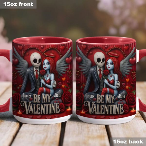 Spooky Be My Valentine - Personalized Accent Mug - Gift For Couples, Movie Fans | NL122 Spooky Be My Valentine - Personalized Accent Mug - Gift For Couples, Movie Fans | NL122