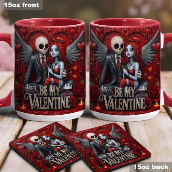 Spooky Be My Valentine - Personalized Accent Mug - Gift For Couples, Movie Fans | NL122 Spooky Be My Valentine - Personalized Accent Mug - Gift For Couples, Movie Fans | NL122