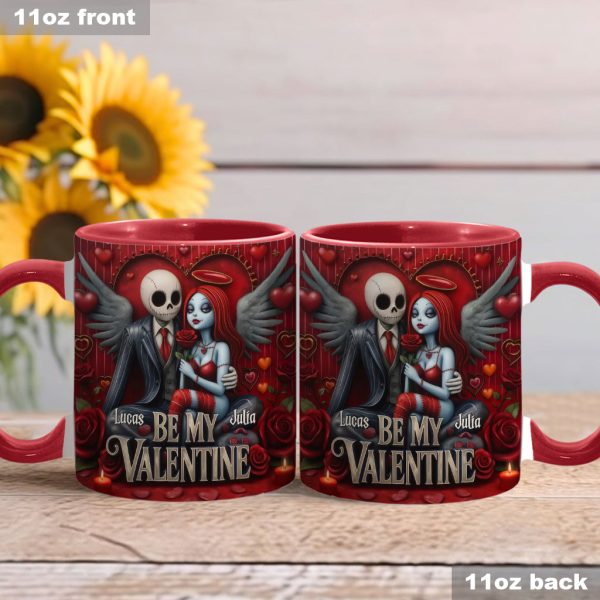 Spooky Be My Valentine - Personalized Accent Mug - Gift For Couples, Movie Fans | NL122 Spooky Be My Valentine - Personalized Accent Mug - Gift For Couples, Movie Fans | NL122