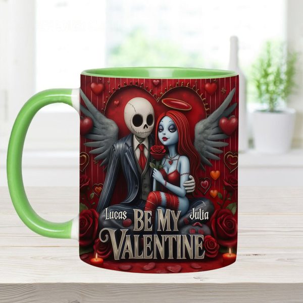Spooky Be My Valentine - Personalized Accent Mug - Gift For Couples, Movie Fans | NL122 Spooky Be My Valentine - Personalized Accent Mug - Gift For Couples, Movie Fans | NL122