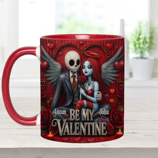 Spooky Be My Valentine - Personalized Accent Mug - Gift For Couples, Movie Fans | NL122 Spooky Be My Valentine - Personalized Accent Mug - Gift For Couples, Movie Fans | NL122