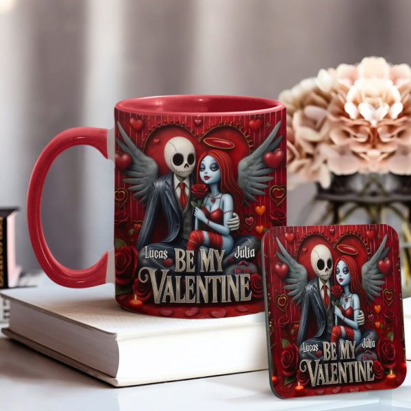 Spooky Be My Valentine - Personalized Accent Mug - Gift For Couples, Movie Fans | NL122 Spooky Be My Valentine - Personalized Accent Mug - Gift For Couples, Movie Fans | NL122