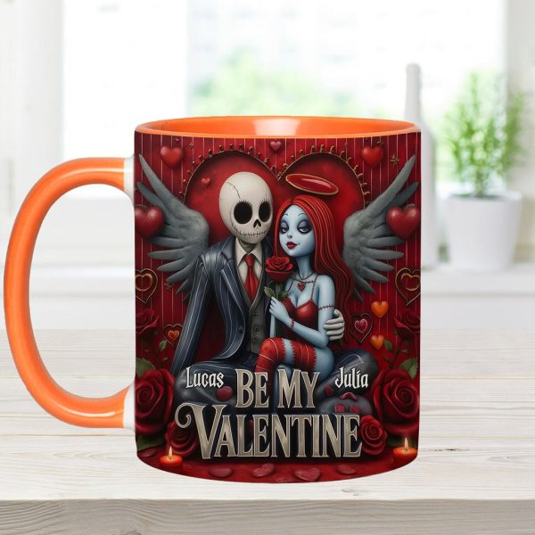 Spooky Be My Valentine - Personalized Accent Mug - Gift For Couples, Movie Fans | NL122 Spooky Be My Valentine - Personalized Accent Mug - Gift For Couples, Movie Fans | NL122