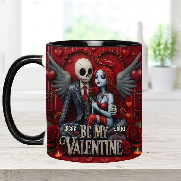 Spooky Be My Valentine - Personalized Accent Mug - Gift For Couples, Movie Fans | NL122 Spooky Be My Valentine - Personalized Accent Mug - Gift For Couples, Movie Fans | NL122