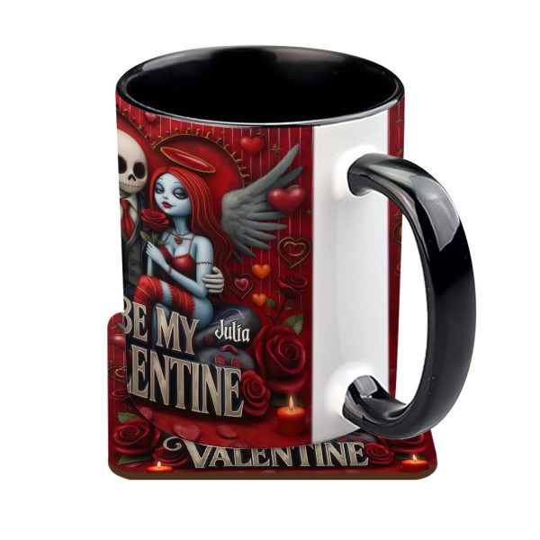 Spooky Be My Valentine - Personalized Accent Mug - Gift For Couples, Movie Fans | NL122 Spooky Be My Valentine - Personalized Accent Mug - Gift For Couples, Movie Fans | NL122