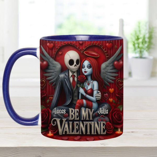 Spooky Be My Valentine - Personalized Accent Mug - Gift For Couples, Movie Fans | NL122 Spooky Be My Valentine - Personalized Accent Mug - Gift For Couples, Movie Fans | NL122