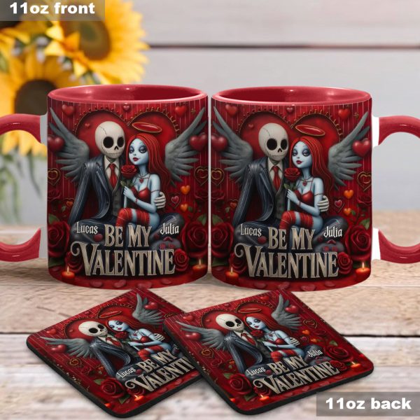 Spooky Be My Valentine - Personalized Accent Mug - Gift For Couples, Movie Fans | NL122 Spooky Be My Valentine - Personalized Accent Mug - Gift For Couples, Movie Fans | NL122