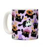 Spooky Black Cats Pattern Coffee Mug Spooky Black Cats Pattern Coffee Mug