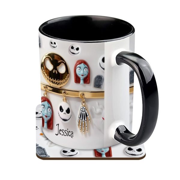 Spooky Characters - Personalized Accent Mug - Gift For Movie Fans NL122 Spooky Characters - Personalized Accent Mug - Gift For Movie Fans NL122