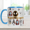 Spooky Charater With Name Letter - Personalized Accent Mug - Gift For Movie Fans NL122