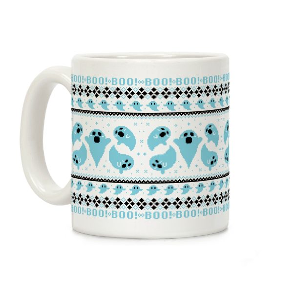 Spooky Ghosts Ugly Sweater Coffee Mug Spooky Ghosts Ugly Sweater Coffee Mug