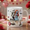 Spooky I F**king Love You - Personalized White Edge-to-Edge Mug - Gift For Couple, Fan Movies HH01 Spooky I F**king Love You - Personalized White Edge-to-Edge Mug - Gift For Couple, Fan Movies HH01