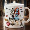 Spooky I F**king Love You - Personalized White Edge-to-Edge Mug - Gift For Couple, Fan Movies HH01 Spooky I F**king Love You - Personalized White Edge-to-Edge Mug - Gift For Couple, Fan Movies HH01