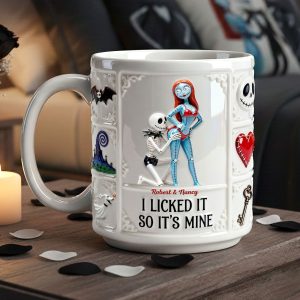 Spooky I Licked It So It's Mine - Personalized Ceramic Mug - Gift For Couples, Movie Fans NL122