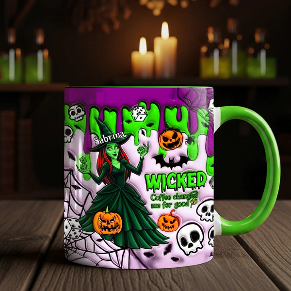Spooky Spellcaster - Personalized Accent Mug - Halloween Gifts NL122