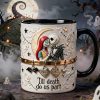 Spooky Till Death Do Us Part - Personalized Accent Mug - Gift For Couple, Fan Movies, Christmas, Valentine HH01