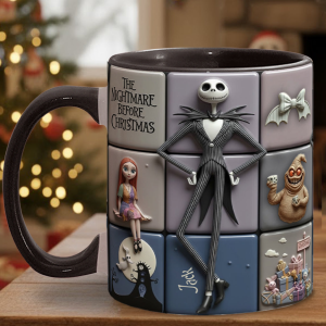 Spooky Till The Death Part - Personalized Accent Mug - Christmas Gift For Movie Fans NL122