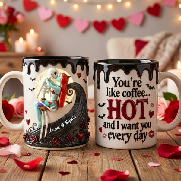 Spooky You're Hot Like Coffee - Personalized Accent Mug - Gift For Couples, Movie Fans NL122 CU6011925 Spooky You're Hot Like Coffee - Personalized Accent Mug - Gift For Couples, Movie Fans NL122 CU6011925
