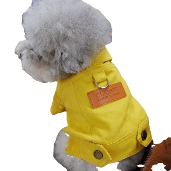 Spring Dog Suit Outfits Denim Coat Spring Dog Suit Outfits Denim Coat