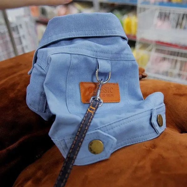 Spring Dog Suit Outfits Denim Coat Spring Dog Suit Outfits Denim Coat